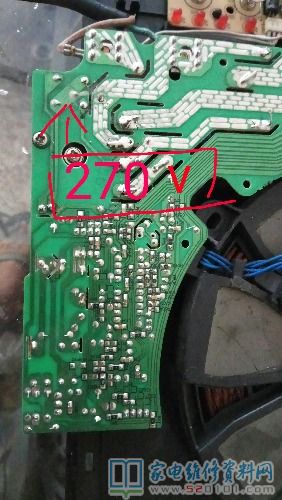 插通电检测工作电压检验二极管270V,一切正常该是220V上