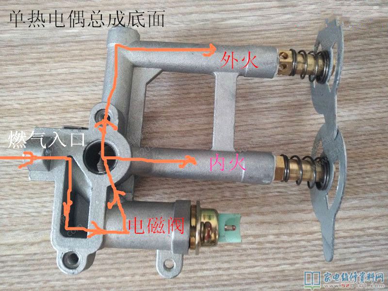 煤气灶热电偶电源开关总程