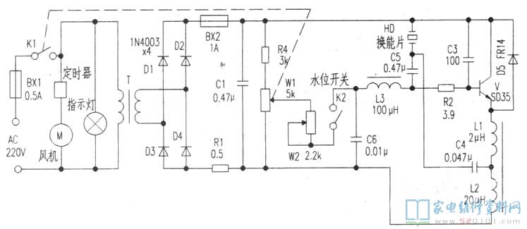 超声波空气加湿器为例子
