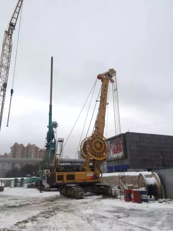 徐工集团XG480D连续墙抓斗参与莫斯科地铁施工项目